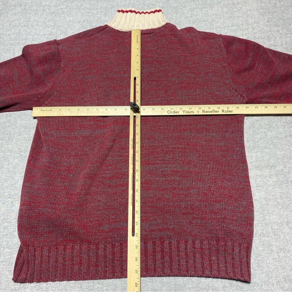Ohio State University Sweater Mens Extra Large Red Buckeyes 1/4 Zip Varsity XL - Picture 9 of 13